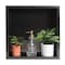 Alfi Brand 16" x 16" Brushed Black PVD Steel Square Single Shelf Shower Niche ABNP1616-BB - alternate 7